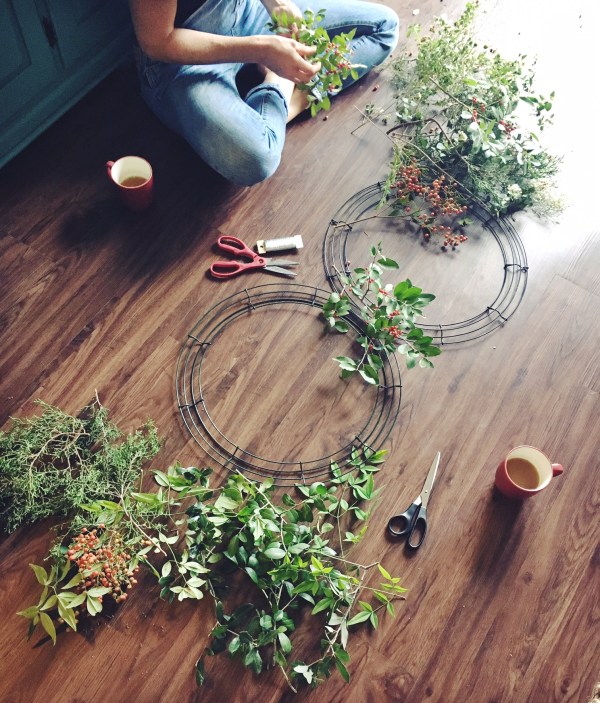 Simple rustic fall wreaths