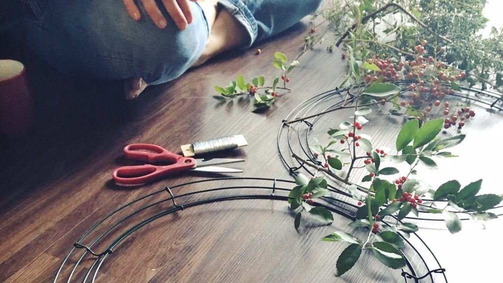 Simple rustic fall wreaths