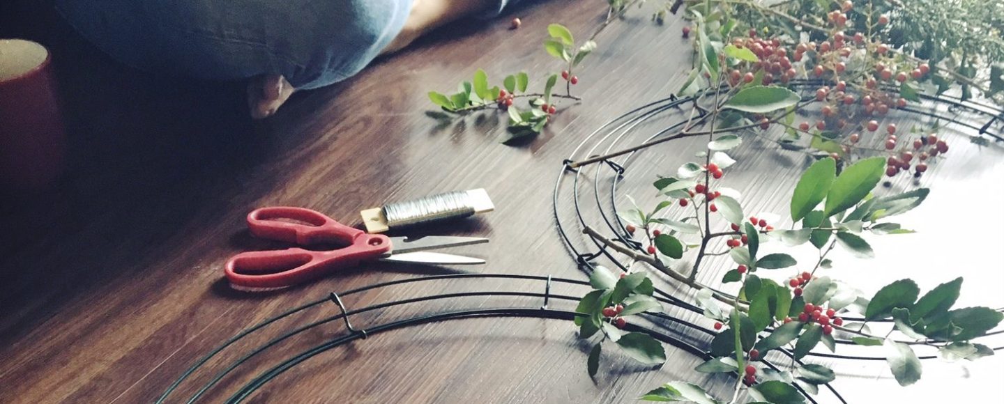 Simple rustic fall wreaths