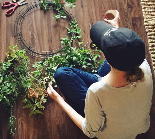 Simple rustic fall wreaths